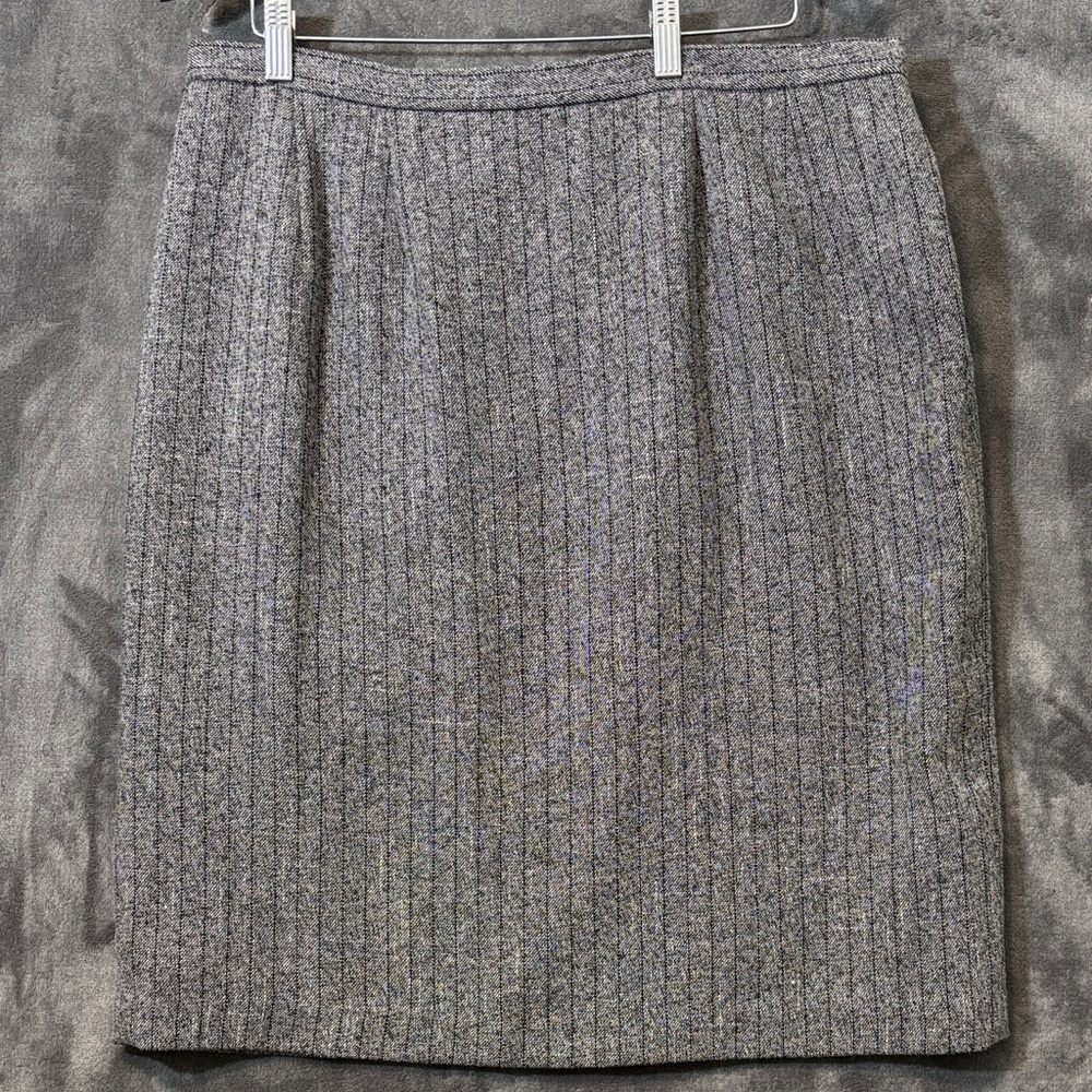 Dress barn Charcoal Pinstripe Pencil Skirt